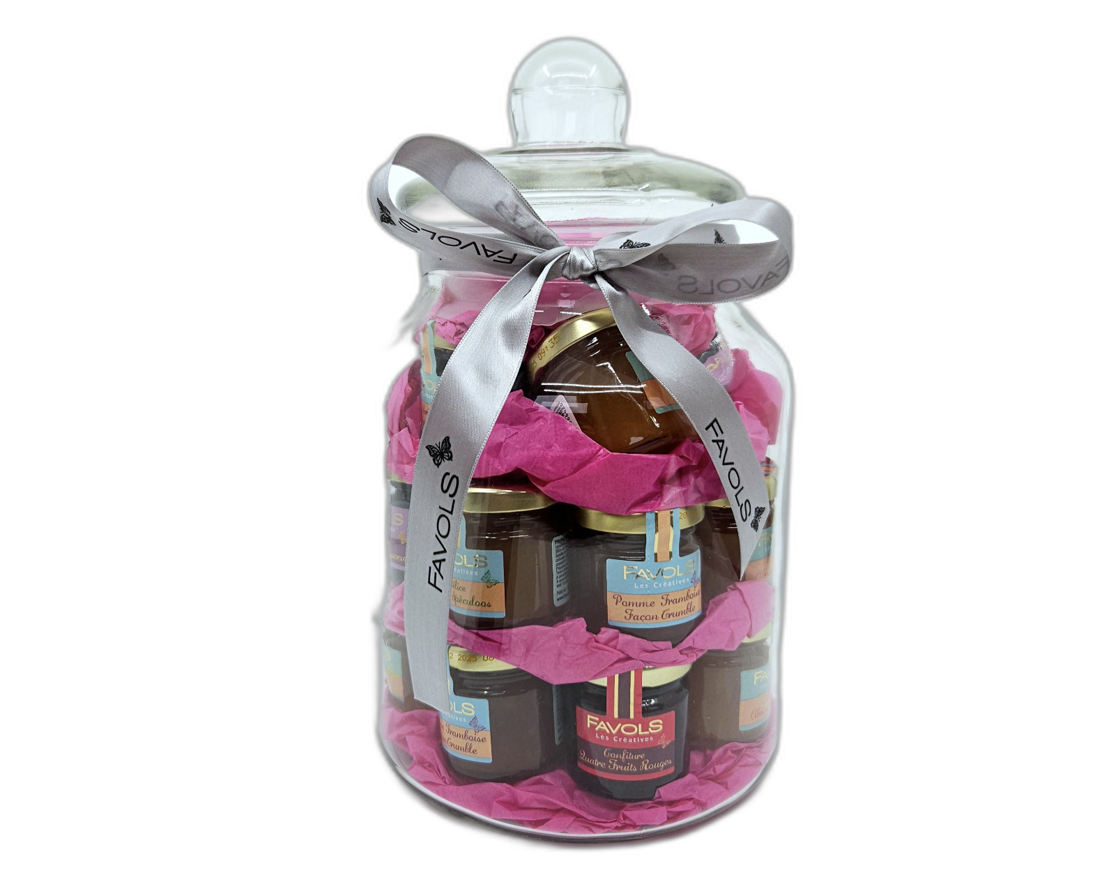 Skleněná dóza s džemy 18x 42g FAVOLS